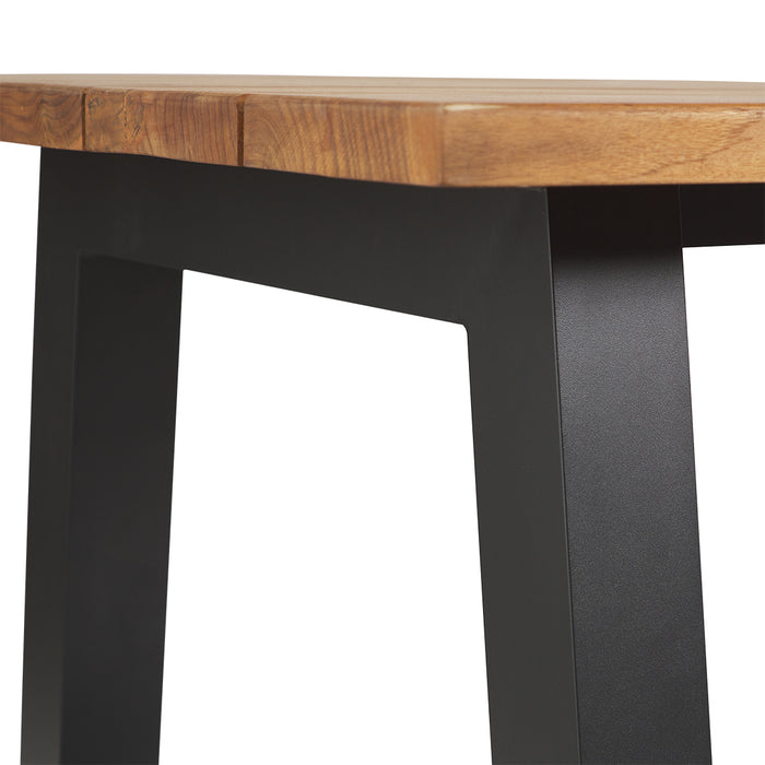 Catalina Baja Outdoor Dining Table 260cm Black Legs Closeup