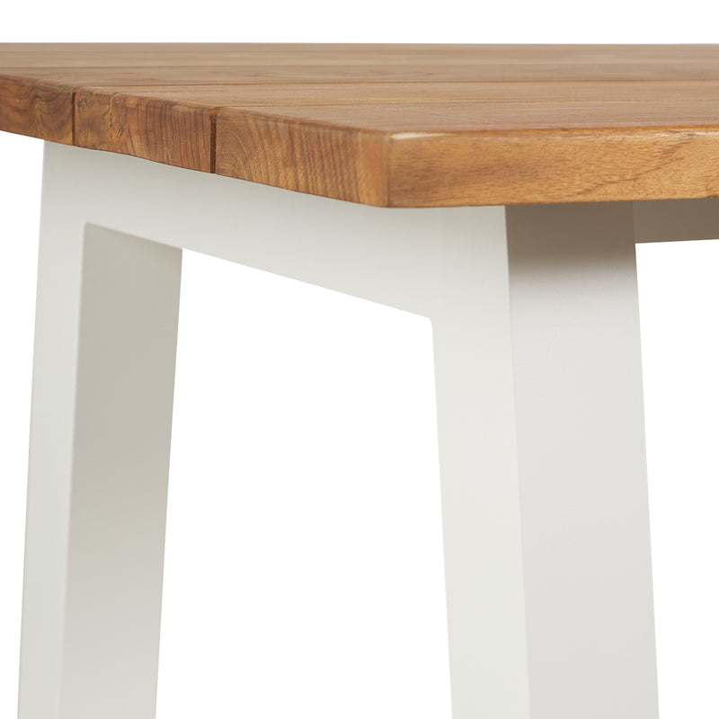Catalina Baja Dining Table 260cm White Closeup Legs