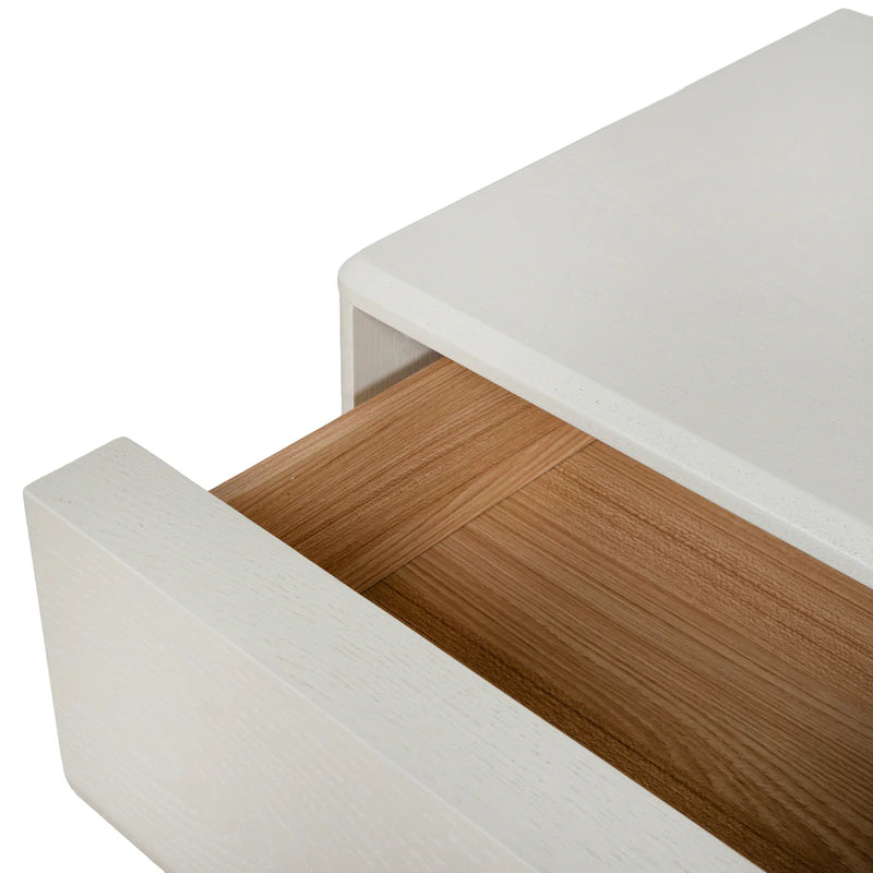 Annika Bedside Table - Ivory Oat