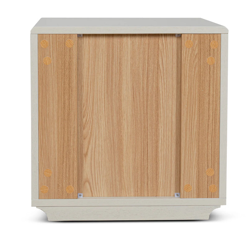 Annika Bedside Table - Ivory Oat