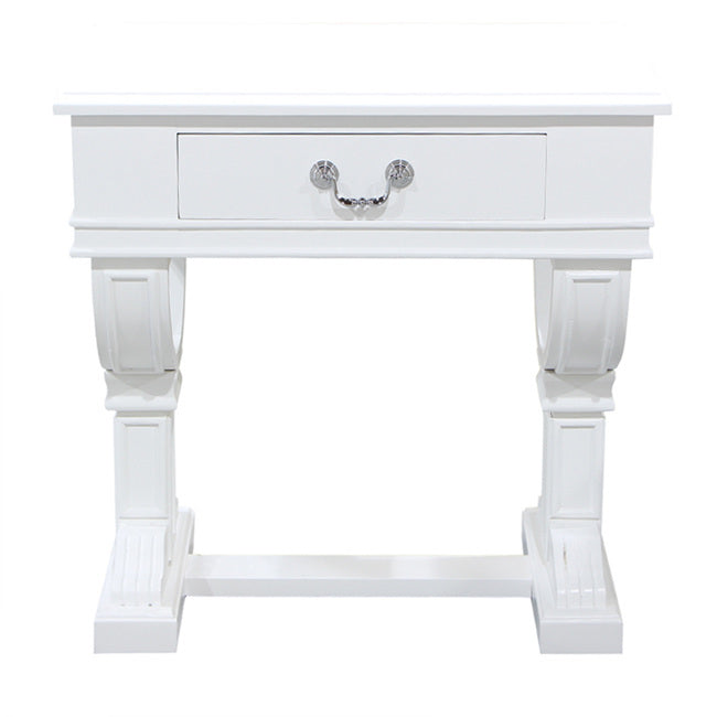 Curtis Decorator Bedside Table White